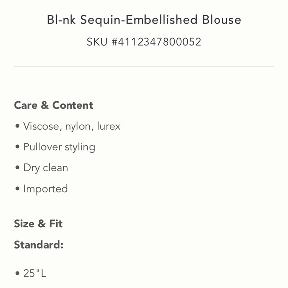 ✨ Anthropologie Sequin Embellished Blouse Sz XS - Picture 6 of 6